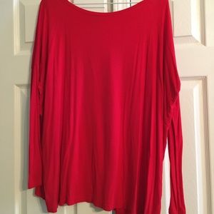 Long Sleeve Red Piko